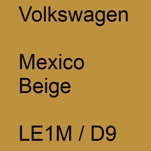 Volkswagen, Mexico Beige, LE1M / D9.